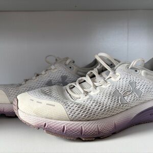 Under Armour Women's Athletic Shoes - Cream and Purple